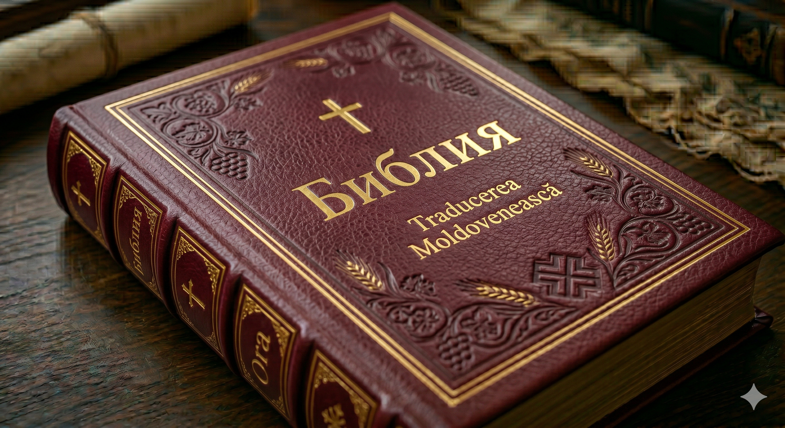 Moldovian Cyrillic Bible cover